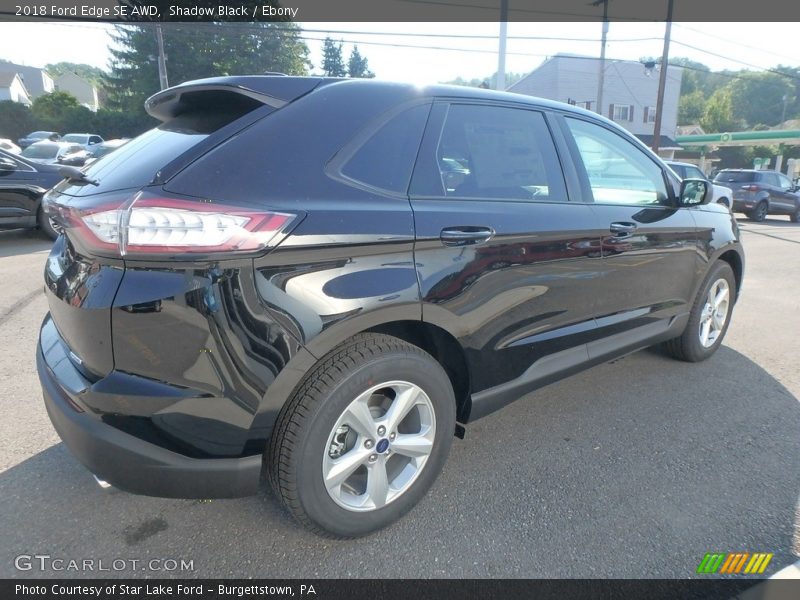 Shadow Black / Ebony 2018 Ford Edge SE AWD