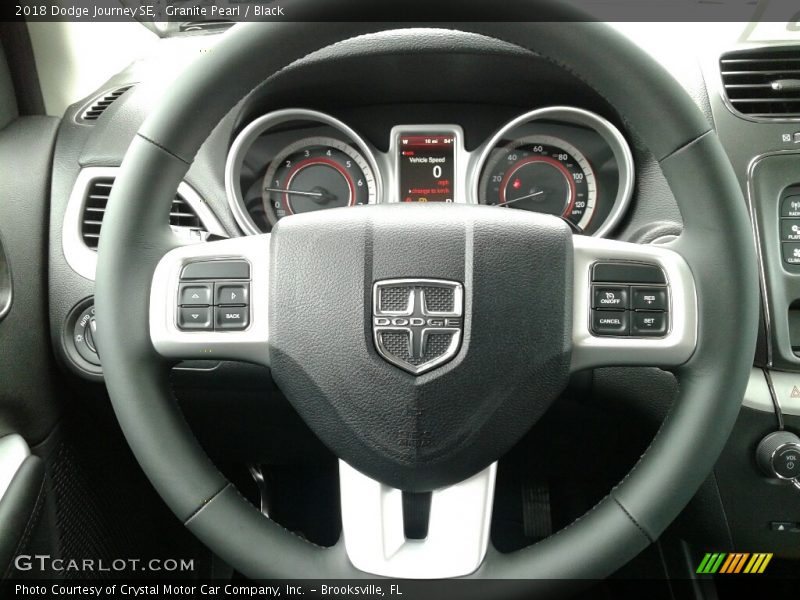 Granite Pearl / Black 2018 Dodge Journey SE