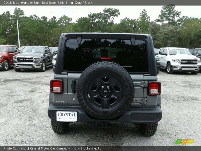 Sting-Gray / Black 2018 Jeep Wrangler Unlimited Sport 4x4