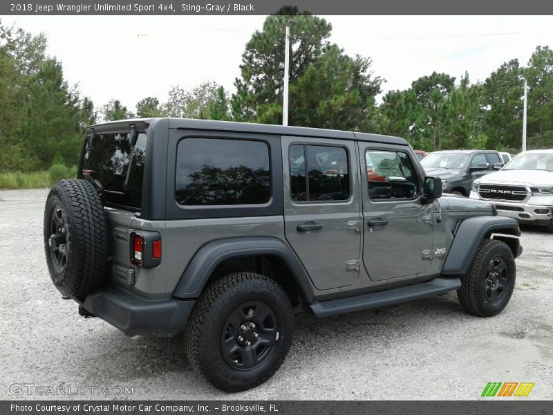 Sting-Gray / Black 2018 Jeep Wrangler Unlimited Sport 4x4