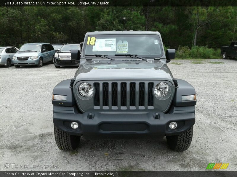 Sting-Gray / Black 2018 Jeep Wrangler Unlimited Sport 4x4