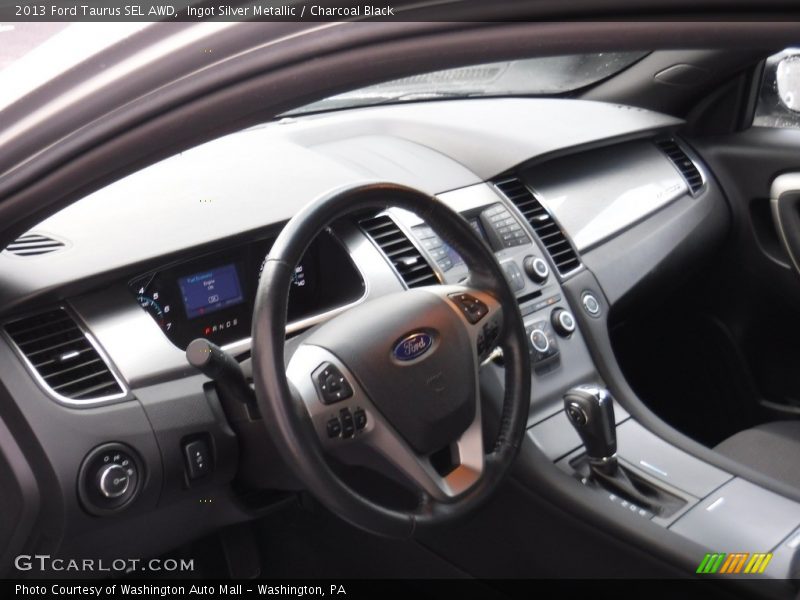 Ingot Silver Metallic / Charcoal Black 2013 Ford Taurus SEL AWD