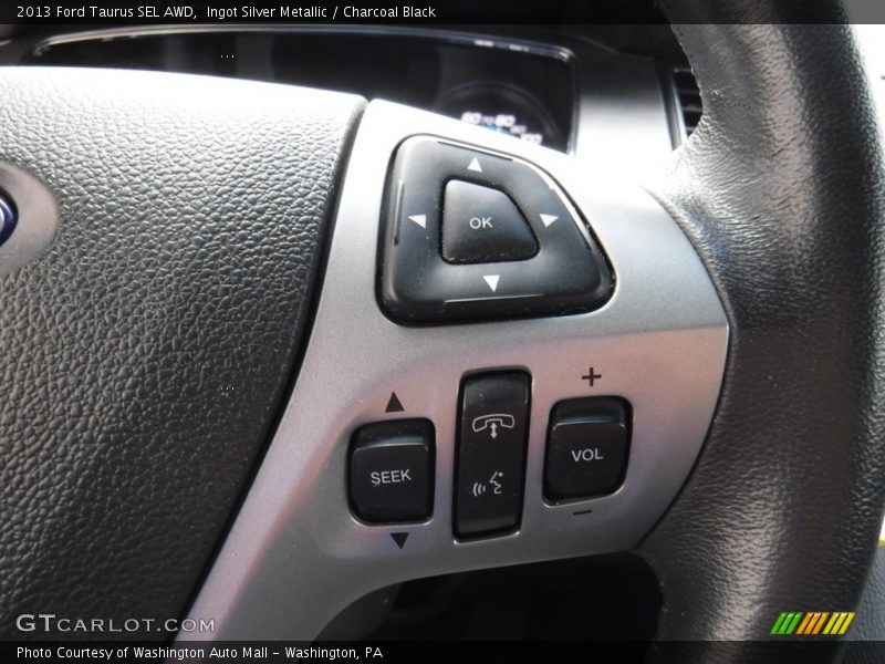 Ingot Silver Metallic / Charcoal Black 2013 Ford Taurus SEL AWD