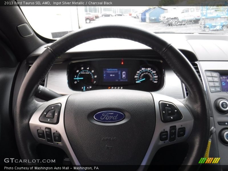 Ingot Silver Metallic / Charcoal Black 2013 Ford Taurus SEL AWD