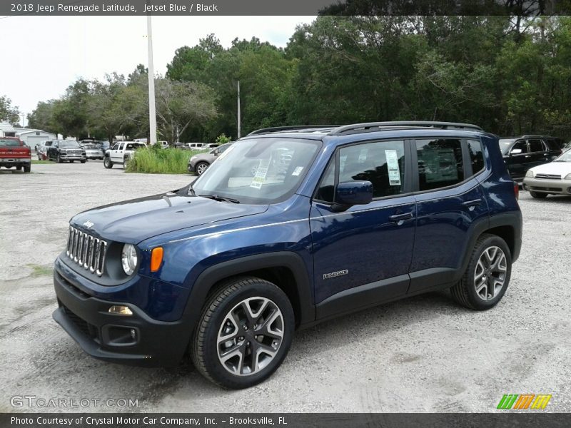 Jetset Blue / Black 2018 Jeep Renegade Latitude