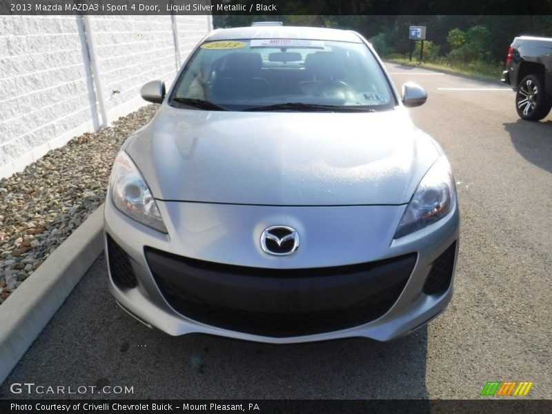 Liquid Silver Metallic / Black 2013 Mazda MAZDA3 i Sport 4 Door
