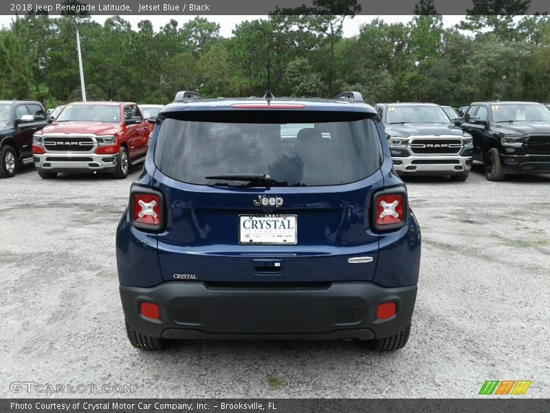 Jetset Blue / Black 2018 Jeep Renegade Latitude