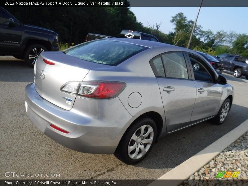 Liquid Silver Metallic / Black 2013 Mazda MAZDA3 i Sport 4 Door