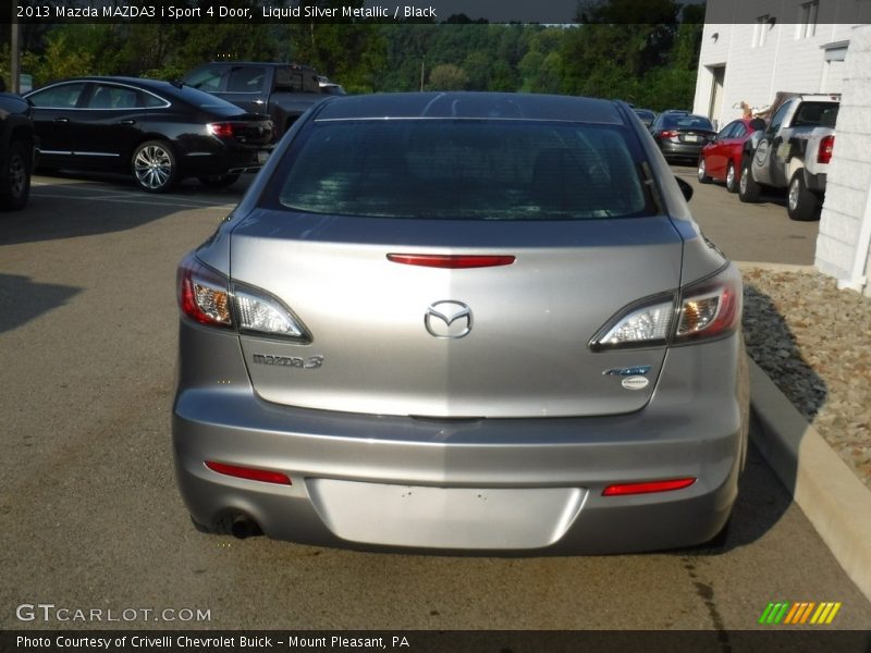 Liquid Silver Metallic / Black 2013 Mazda MAZDA3 i Sport 4 Door