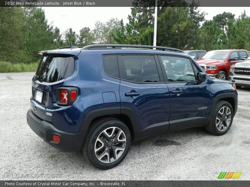 Jetset Blue / Black 2018 Jeep Renegade Latitude
