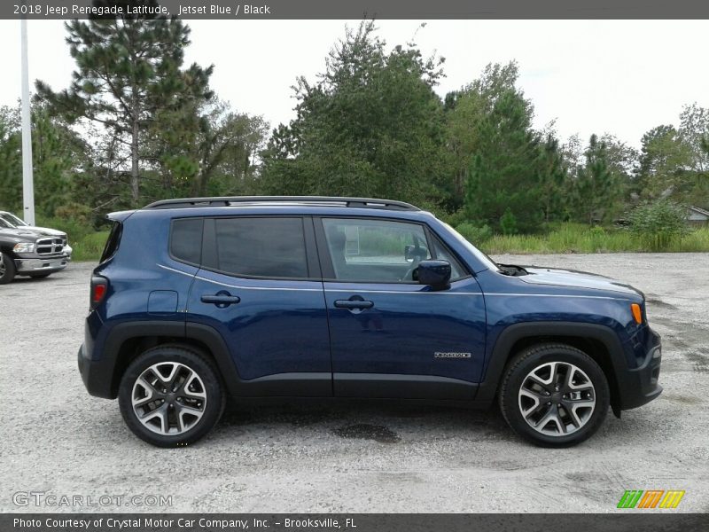 Jetset Blue / Black 2018 Jeep Renegade Latitude