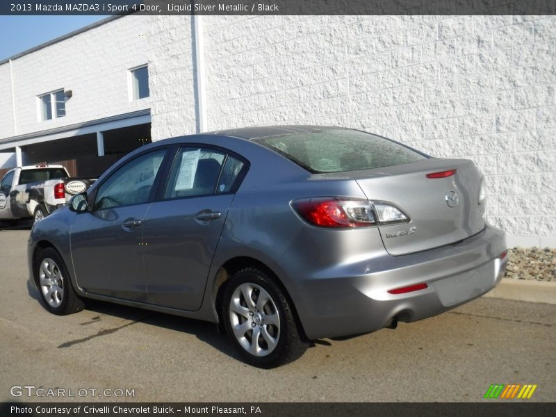 Liquid Silver Metallic / Black 2013 Mazda MAZDA3 i Sport 4 Door