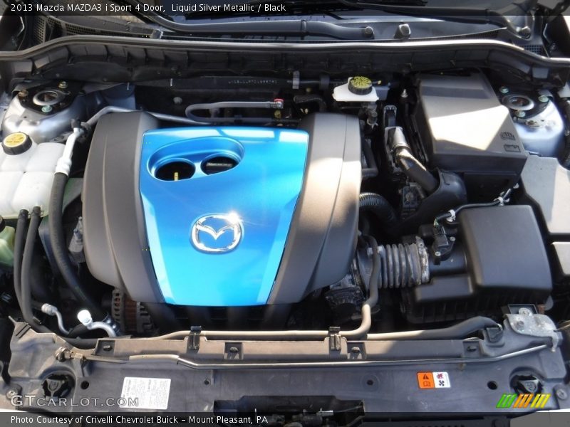 Liquid Silver Metallic / Black 2013 Mazda MAZDA3 i Sport 4 Door