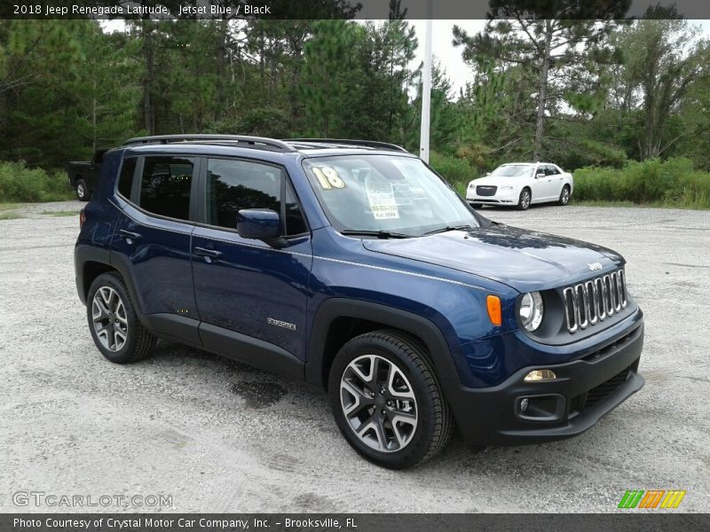 Jetset Blue / Black 2018 Jeep Renegade Latitude