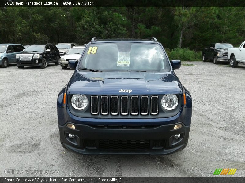 Jetset Blue / Black 2018 Jeep Renegade Latitude