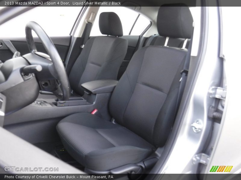 Liquid Silver Metallic / Black 2013 Mazda MAZDA3 i Sport 4 Door