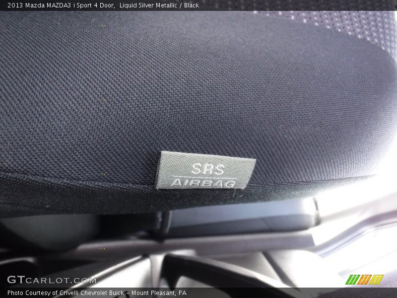 Liquid Silver Metallic / Black 2013 Mazda MAZDA3 i Sport 4 Door