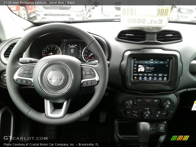 Jetset Blue / Black 2018 Jeep Renegade Latitude