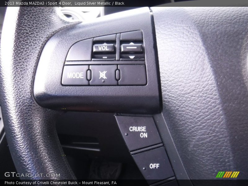 Liquid Silver Metallic / Black 2013 Mazda MAZDA3 i Sport 4 Door