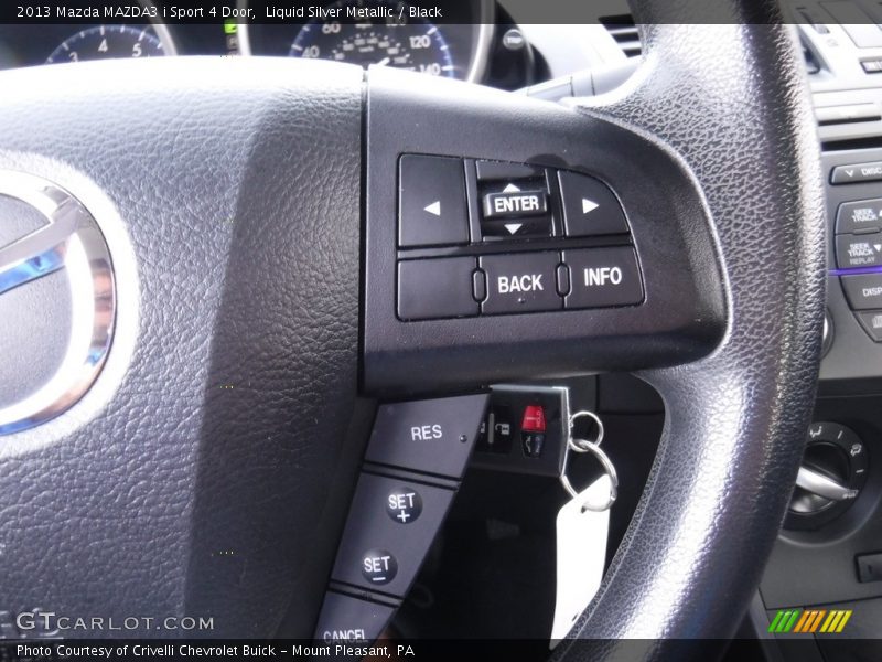 Liquid Silver Metallic / Black 2013 Mazda MAZDA3 i Sport 4 Door