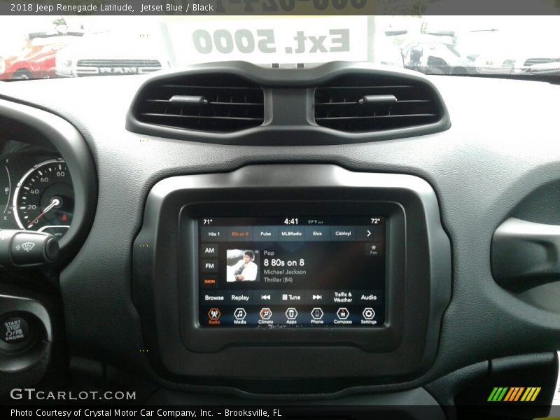Jetset Blue / Black 2018 Jeep Renegade Latitude