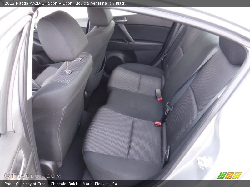 Liquid Silver Metallic / Black 2013 Mazda MAZDA3 i Sport 4 Door