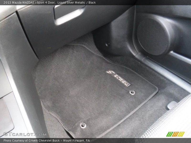 Liquid Silver Metallic / Black 2013 Mazda MAZDA3 i Sport 4 Door