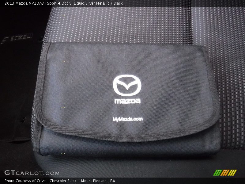 Liquid Silver Metallic / Black 2013 Mazda MAZDA3 i Sport 4 Door