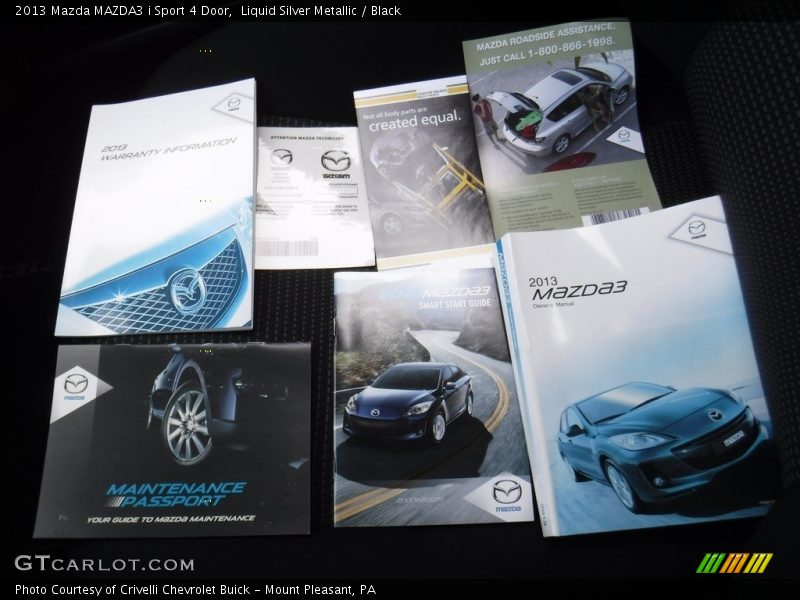 Liquid Silver Metallic / Black 2013 Mazda MAZDA3 i Sport 4 Door