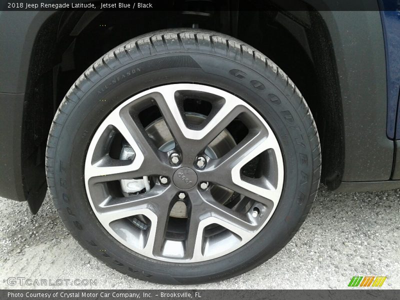 Jetset Blue / Black 2018 Jeep Renegade Latitude