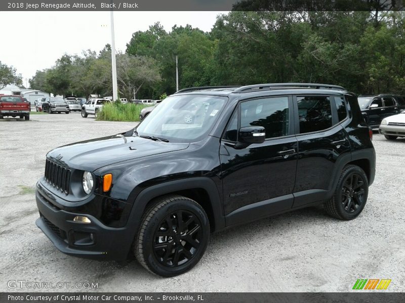 Black / Black 2018 Jeep Renegade Altitude