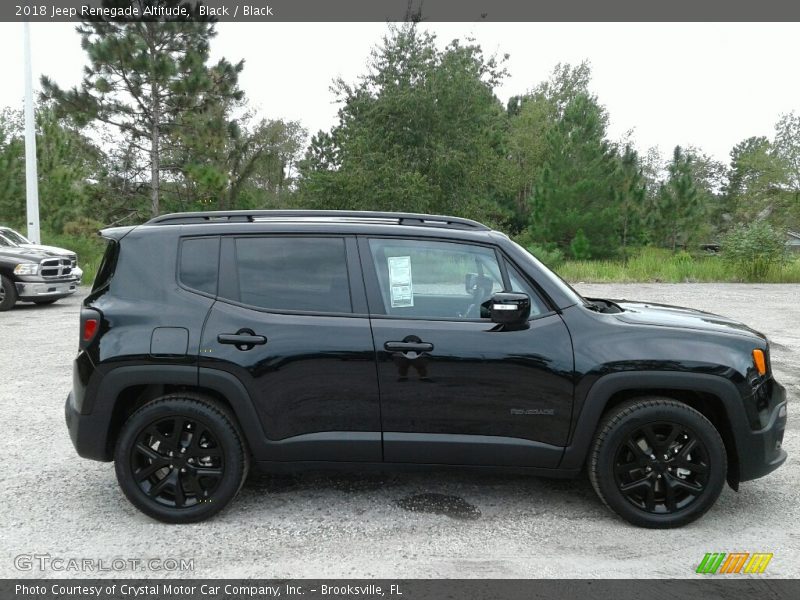 Black / Black 2018 Jeep Renegade Altitude