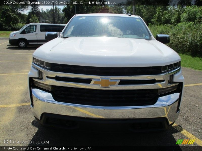 Summit White / Jet Black 2019 Chevrolet Silverado 1500 LT Crew Cab 4WD