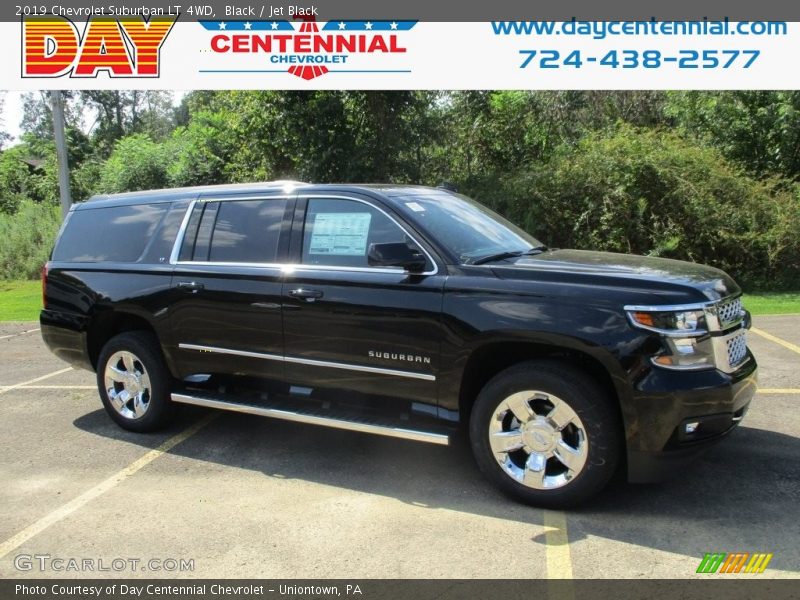 Black / Jet Black 2019 Chevrolet Suburban LT 4WD