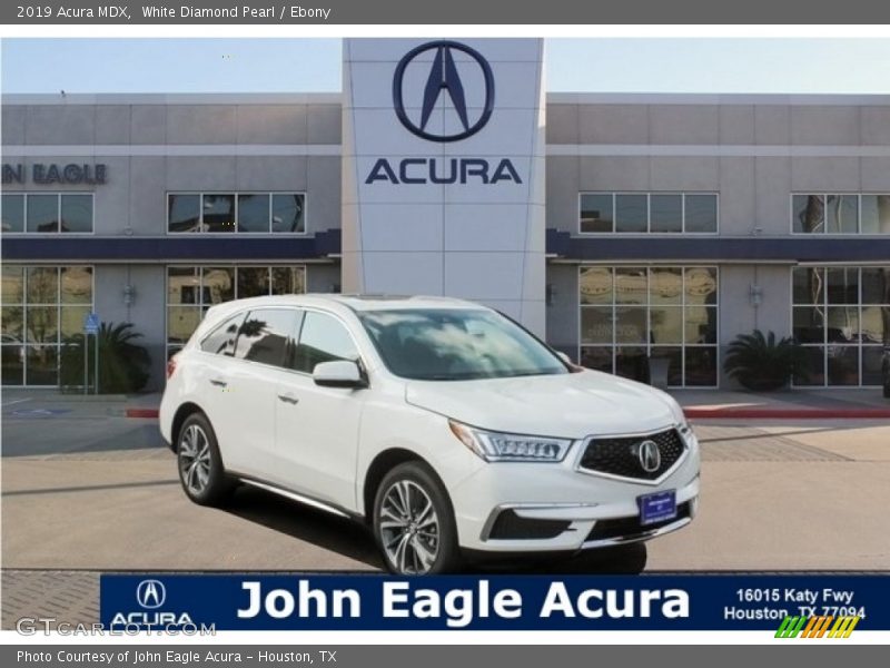 White Diamond Pearl / Ebony 2019 Acura MDX