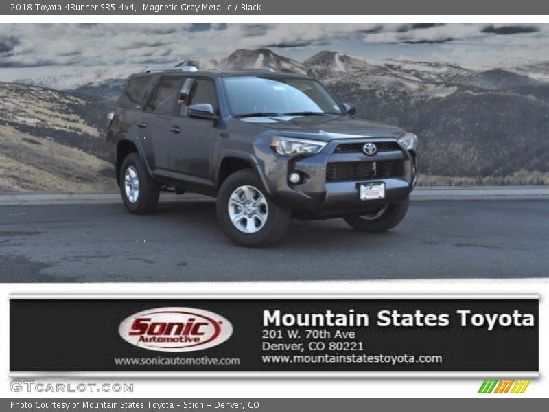 Magnetic Gray Metallic / Black 2018 Toyota 4Runner SR5 4x4