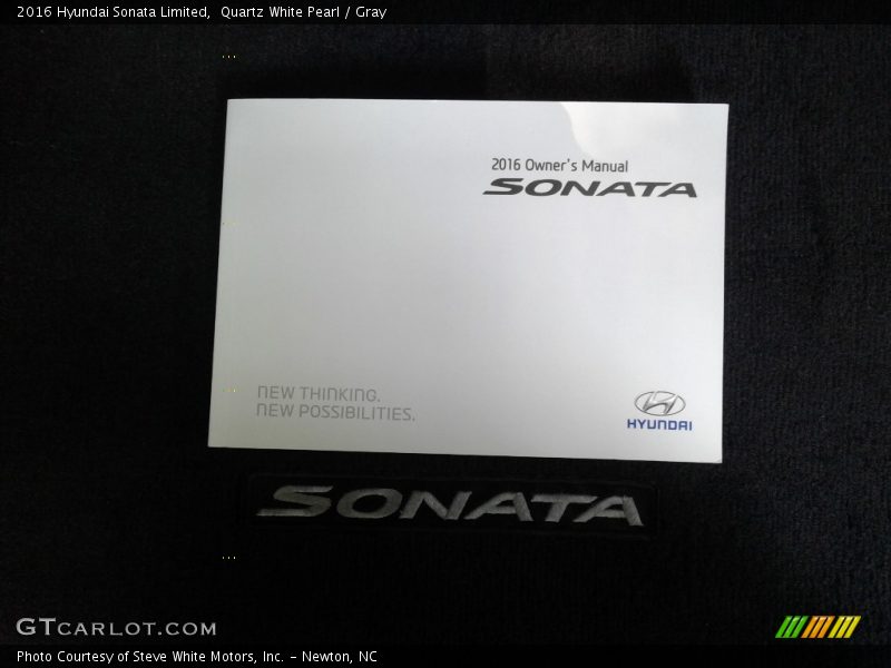 Quartz White Pearl / Gray 2016 Hyundai Sonata Limited