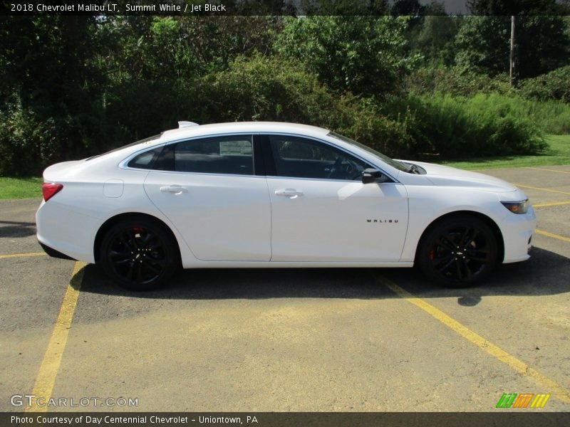 Summit White / Jet Black 2018 Chevrolet Malibu LT