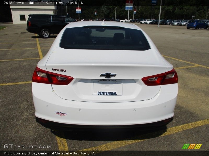 Summit White / Jet Black 2018 Chevrolet Malibu LT