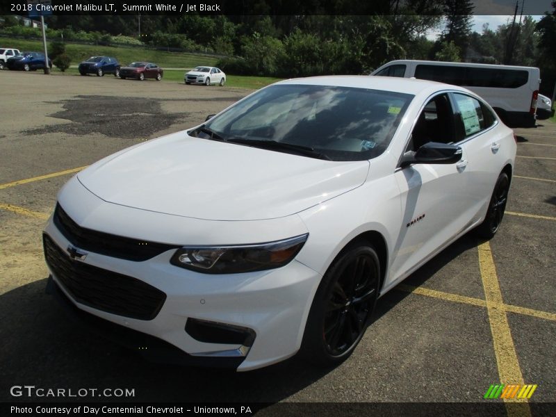 Summit White / Jet Black 2018 Chevrolet Malibu LT
