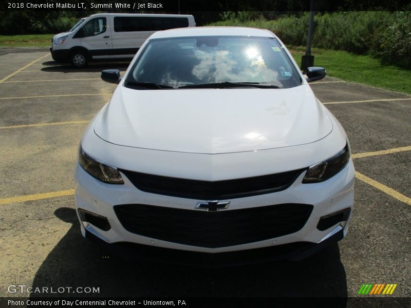 Summit White / Jet Black 2018 Chevrolet Malibu LT