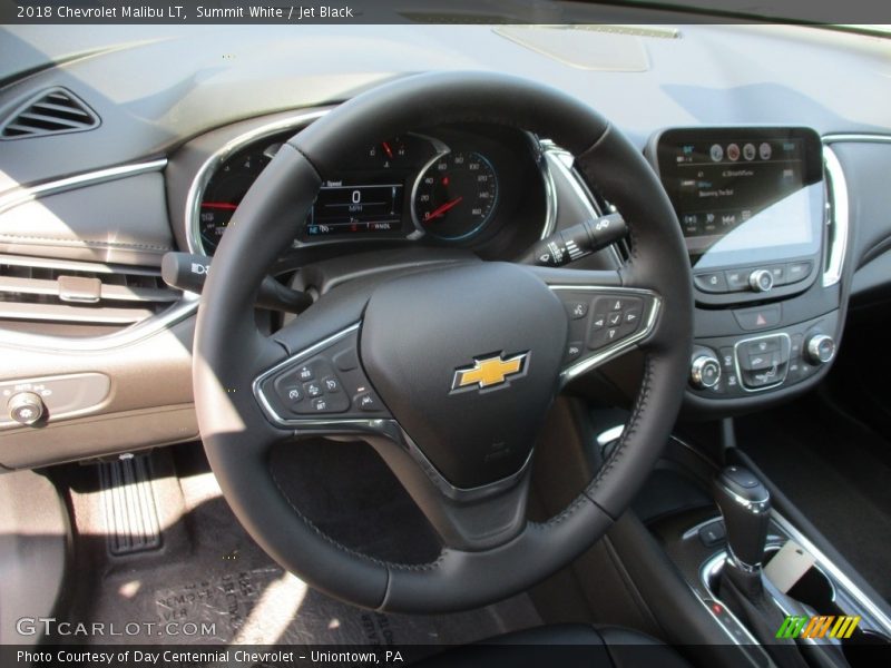 Summit White / Jet Black 2018 Chevrolet Malibu LT