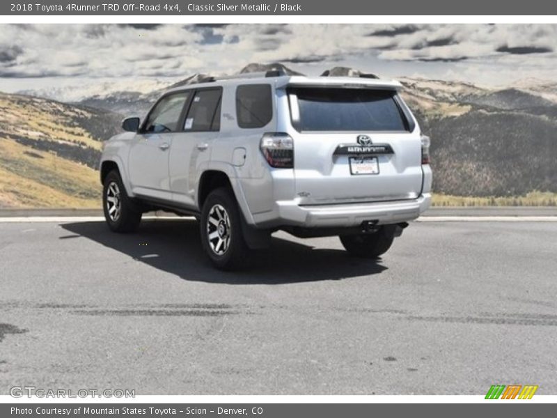 Classic Silver Metallic / Black 2018 Toyota 4Runner TRD Off-Road 4x4