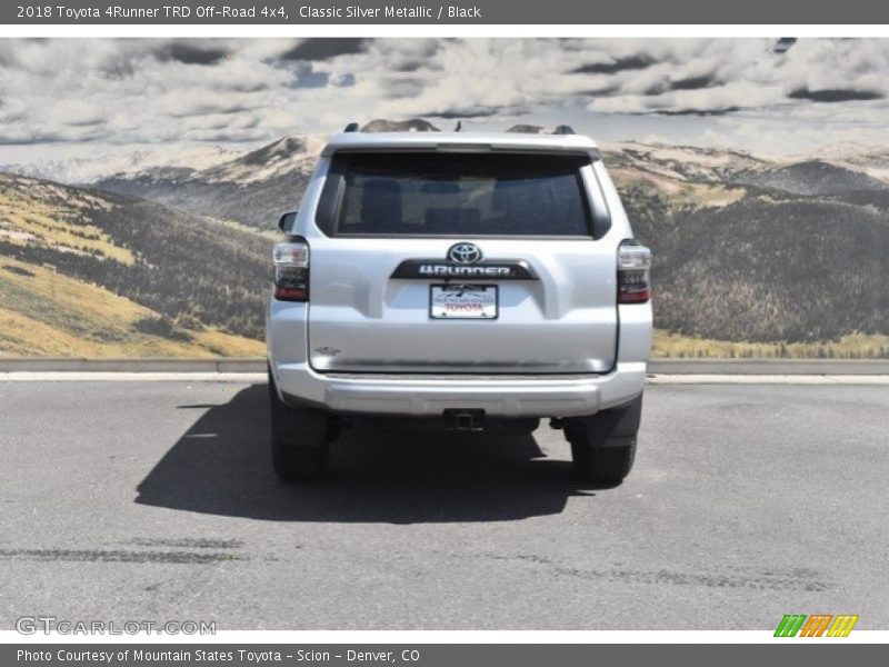 Classic Silver Metallic / Black 2018 Toyota 4Runner TRD Off-Road 4x4