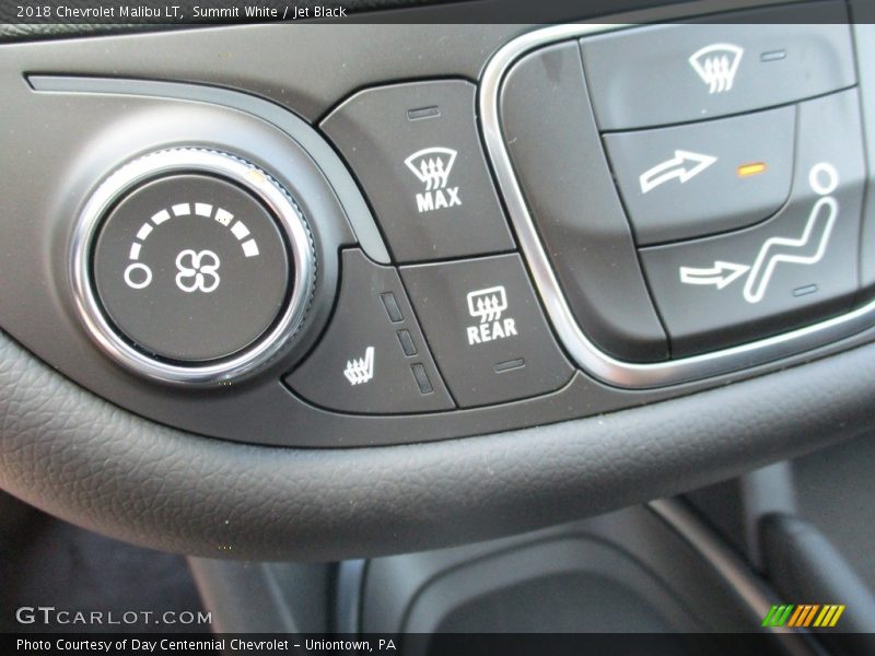 Summit White / Jet Black 2018 Chevrolet Malibu LT