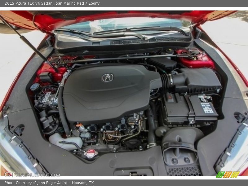 San Marino Red / Ebony 2019 Acura TLX V6 Sedan