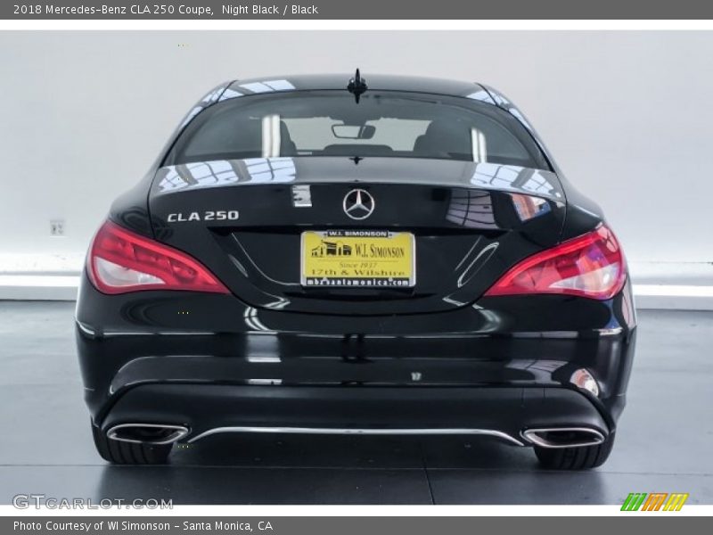 Night Black / Black 2018 Mercedes-Benz CLA 250 Coupe