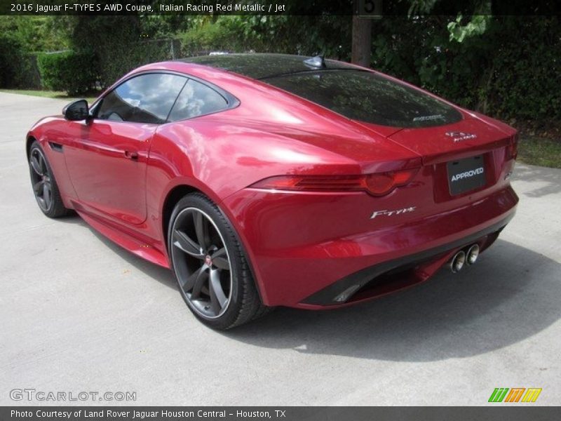 Italian Racing Red Metallic / Jet 2016 Jaguar F-TYPE S AWD Coupe