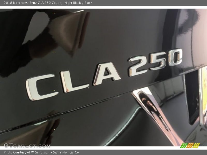 Night Black / Black 2018 Mercedes-Benz CLA 250 Coupe