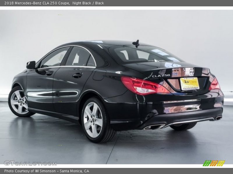 Night Black / Black 2018 Mercedes-Benz CLA 250 Coupe